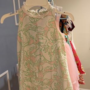 Lilly Pulitzer frog print shift dress